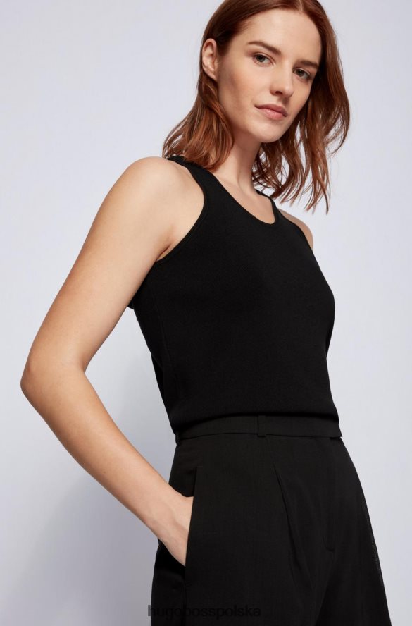 Hugo Boss spodenki tannah 50453518 czarne czarny R0X0H6793