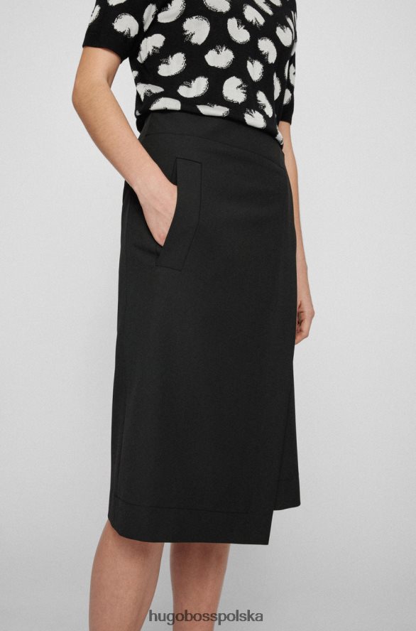 Hugo Boss spódnica Vollemo 50457861 czarna czarny R0X0H6722
