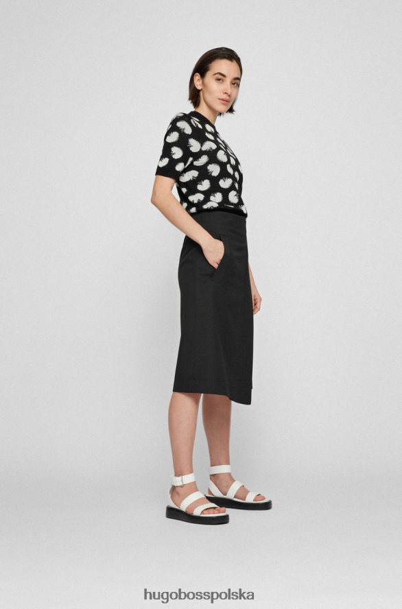 Hugo Boss spódnica Vollemo 50457861 czarna czarny R0X0H6722