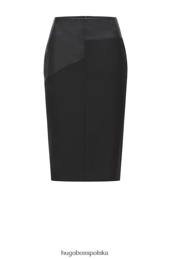 Hugo Boss spódnica ołówkowa vezona 50457884 czarna czarny R0X0H6776