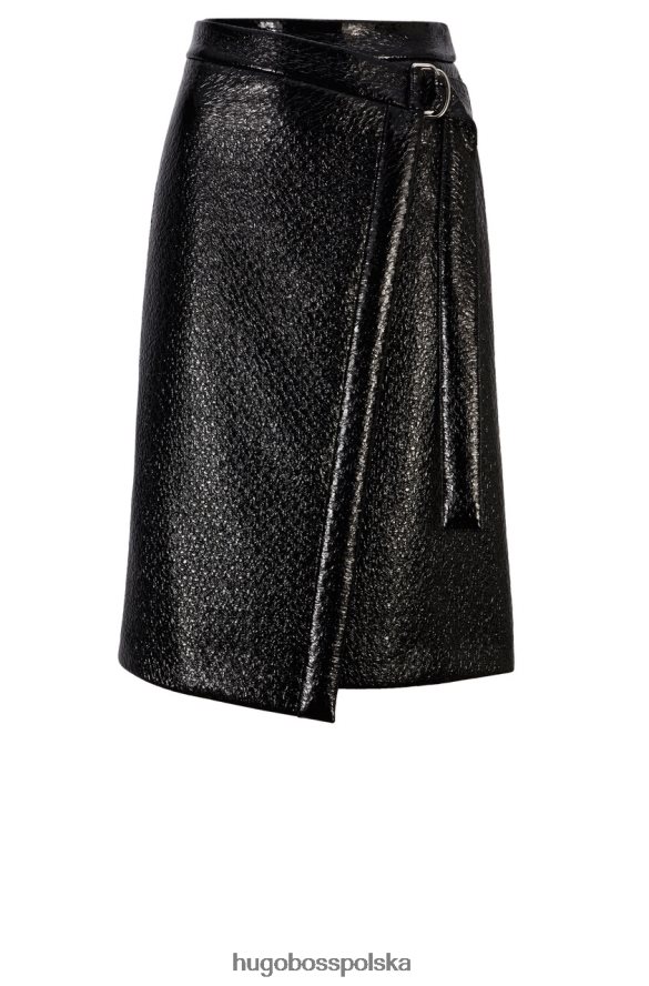 Hugo Boss spódnica vebonda 50446974 czarna czarny R0X0H6819