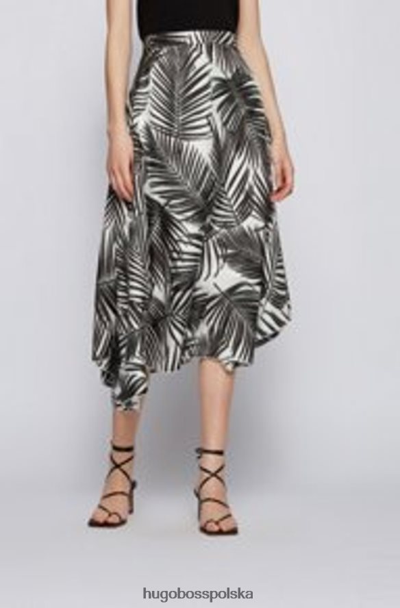 Hugo Boss spódnica veillana - 50455464 wzór otwarty wzór otwarty R0X0H6789