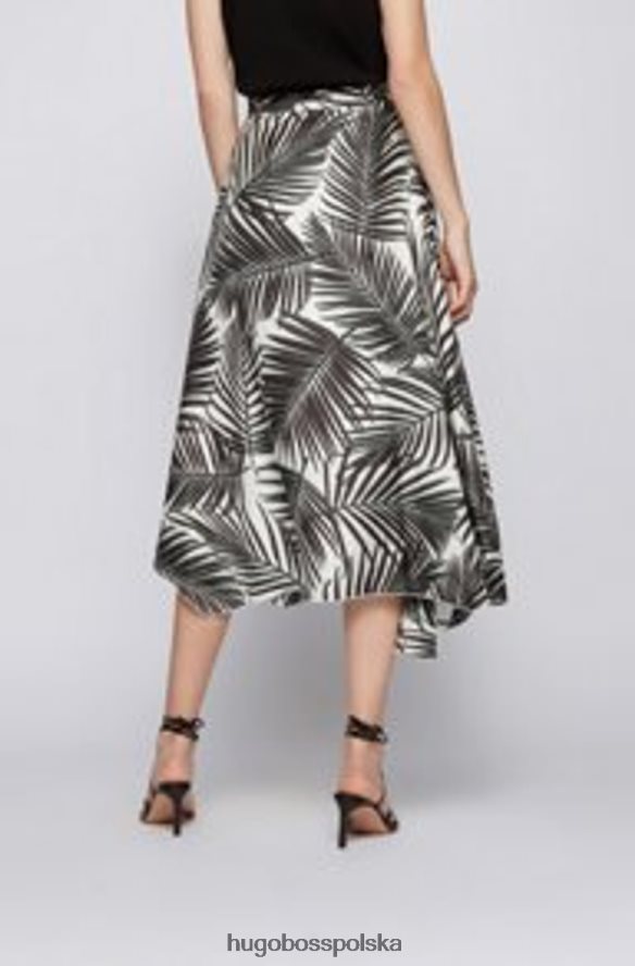 Hugo Boss spódnica veillana - 50455464 wzór otwarty wzór otwarty R0X0H6789