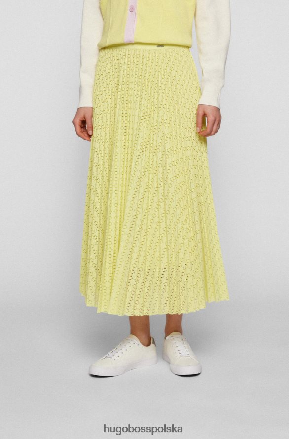 Hugo Boss spódnica veplica 50472140 żółta żółty R0X0H6716