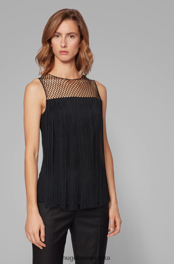 Hugo Boss top iandora 50422652 czarny czarny R0X0H6827