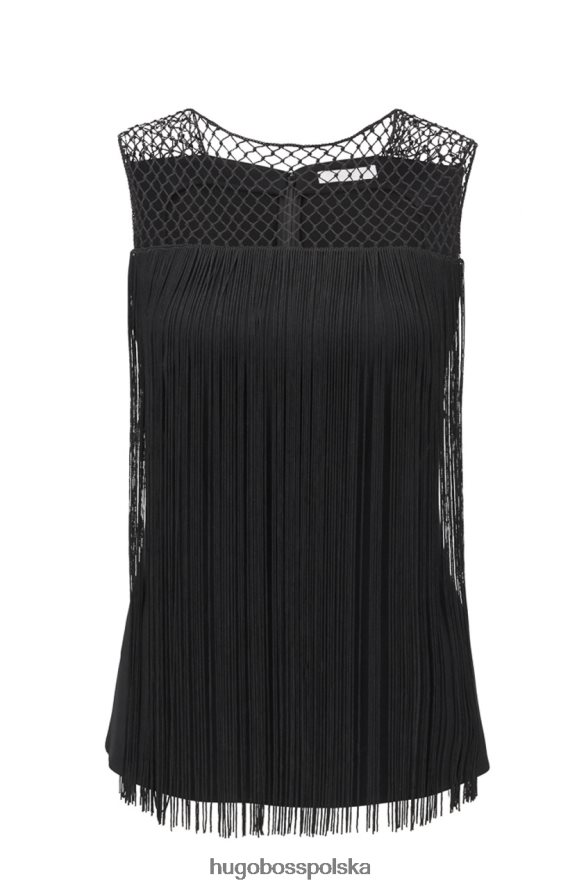 Hugo Boss top iandora 50422652 czarny czarny R0X0H6827