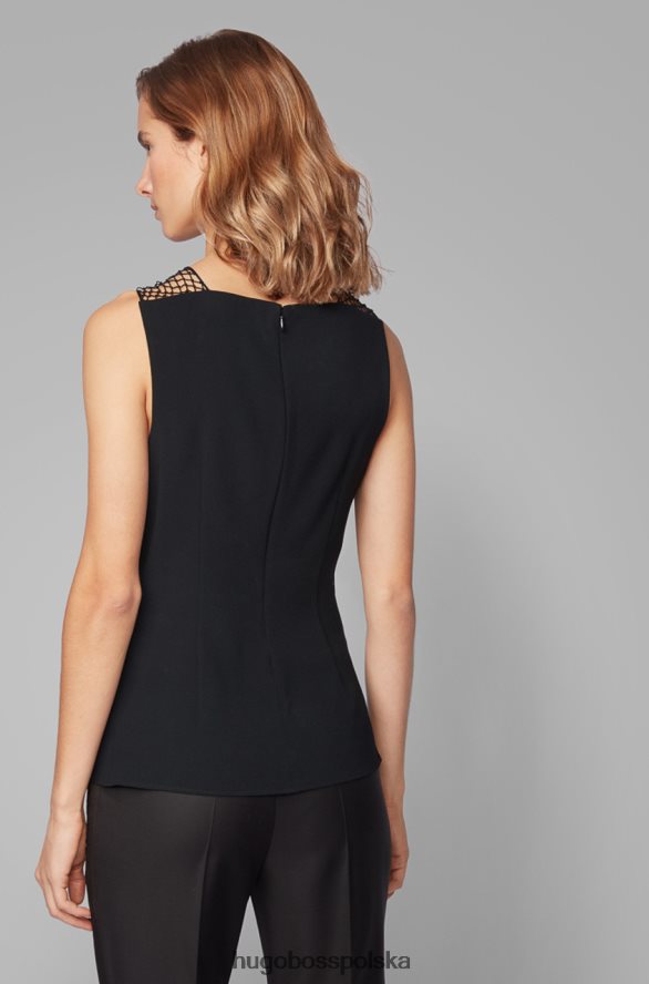 Hugo Boss top iandora 50422652 czarny czarny R0X0H6827