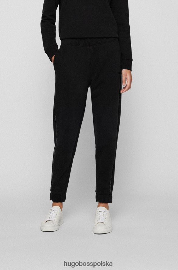 Hugo Boss spodnie c ejoy cekiny 50465682 czarne czarny/beżowy R0X0H6751