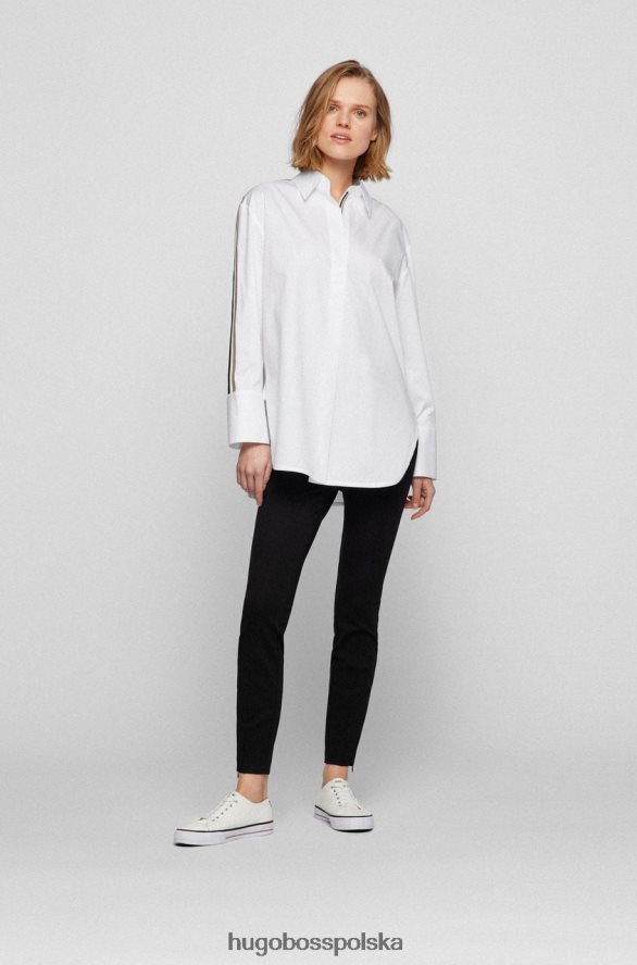 Hugo Boss spodnie c tashani 50456312 czarne czarny R0X0H6745