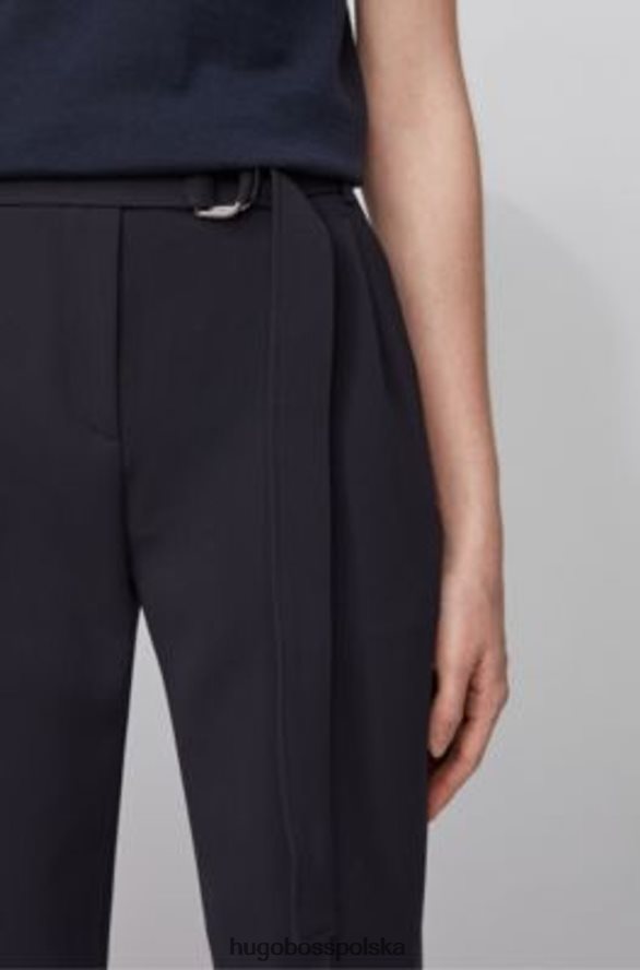 Hugo Boss spodnie tapia 50438985 czarne czarny/miedziany R0X0H6757