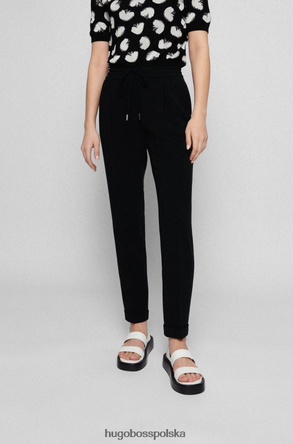 Hugo Boss spodnie tariyana 50427841 granatowe granatowy/czarny R0X0H6772