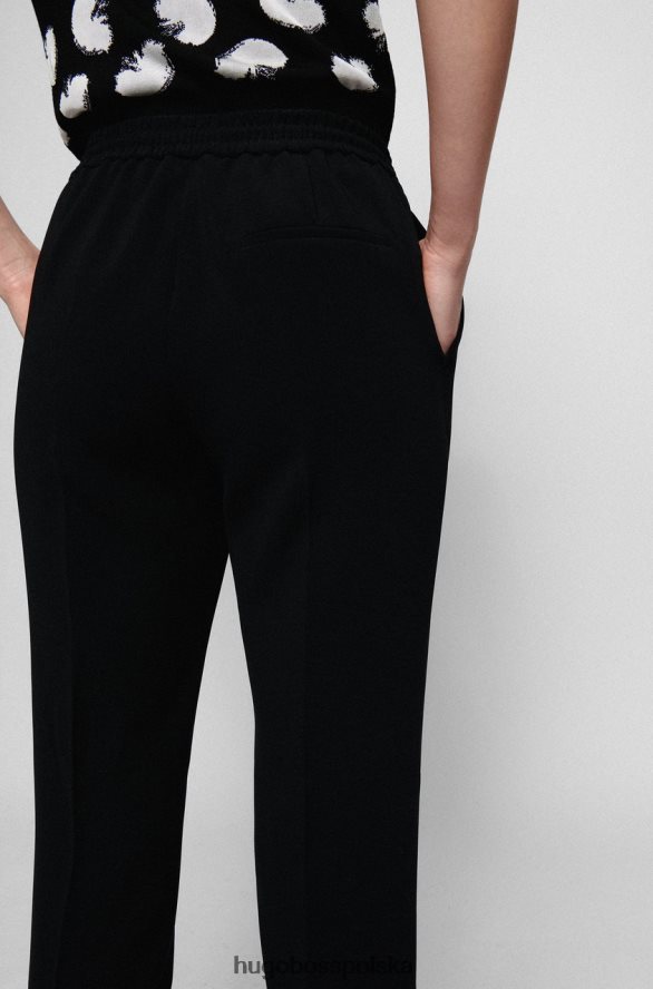 Hugo Boss spodnie tariyana 50427841 granatowe granatowy/czarny R0X0H6772