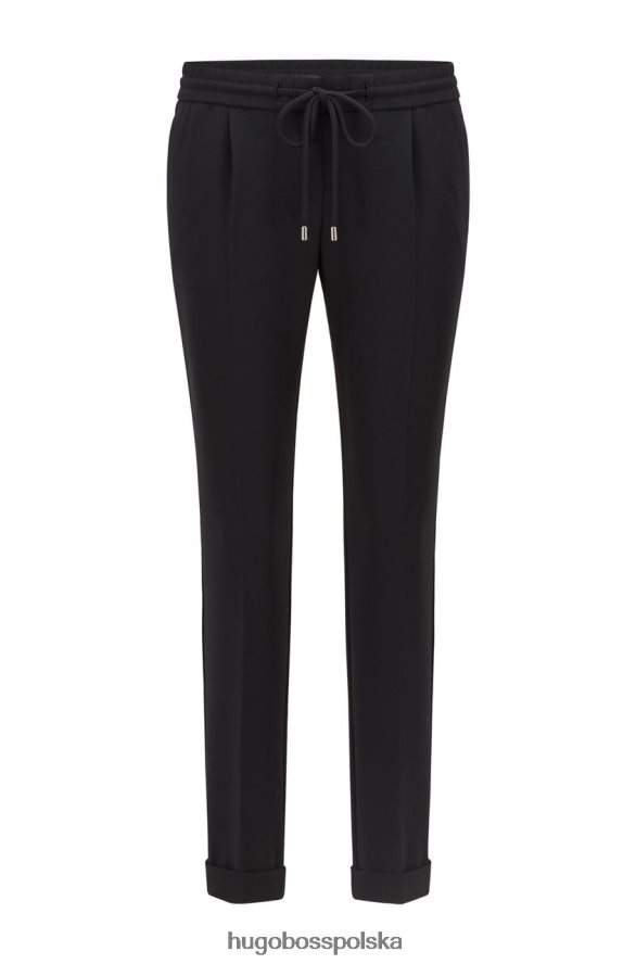 Hugo Boss spodnie tariyana 50427841 granatowe granatowy/czarny R0X0H6772