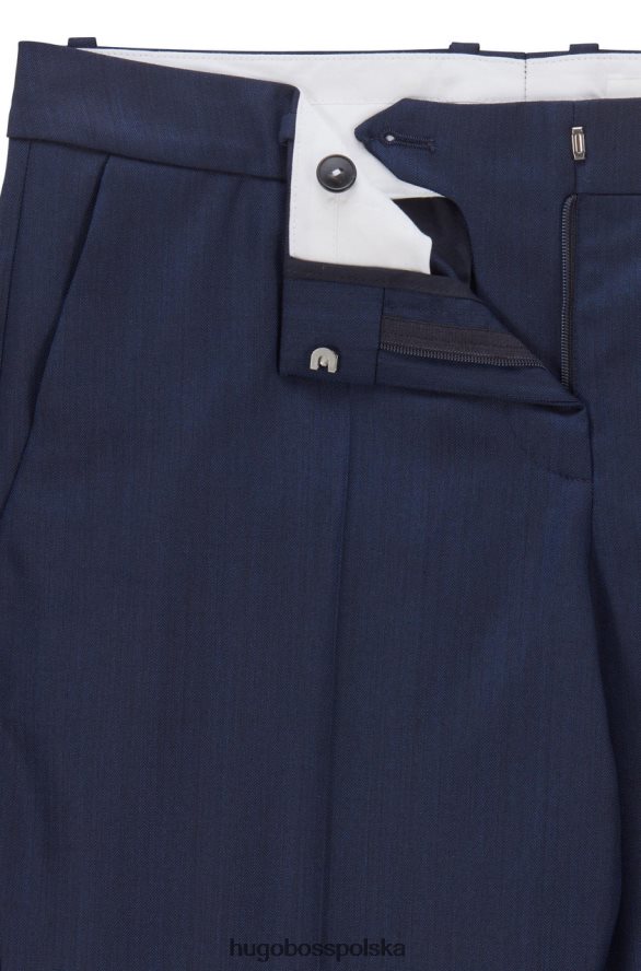 Hugo Boss spodnie titana 50459755 niebieskie niebieski R0X0H6773