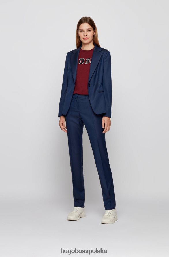 Hugo Boss spodnie titana 50459755 niebieskie niebieski R0X0H6773