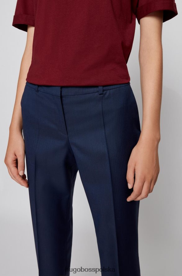 Hugo Boss spodnie titana 50459755 niebieskie niebieski R0X0H6773