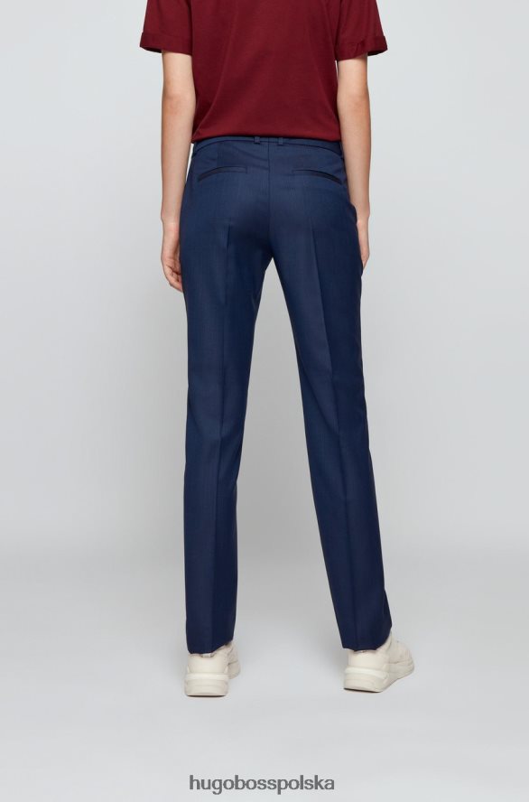 Hugo Boss spodnie titana 50459755 niebieskie niebieski R0X0H6773