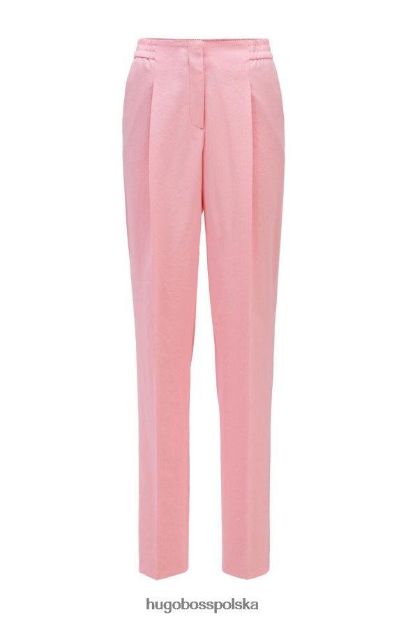 Hugo Boss spodnie tukkah 50456072 białe biały/jasnoróżowy R0X0H6795