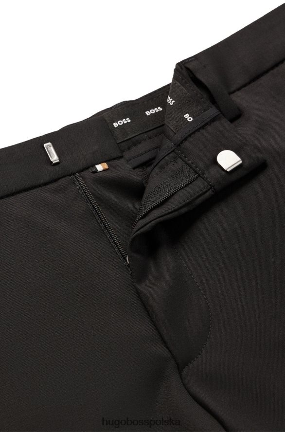 Hugo Boss spodnie-wenten 50469184 czarne czarny/ciemnoniebieski R0X0H6704