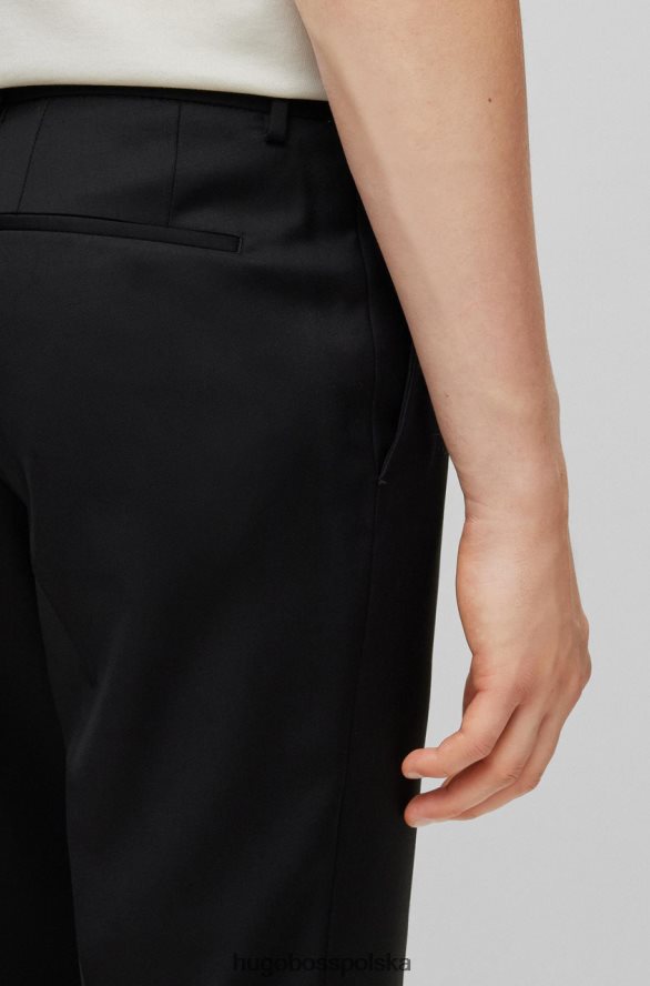 Hugo Boss spodnie-wenten 50469184 czarne czarny/ciemnoniebieski R0X0H6704