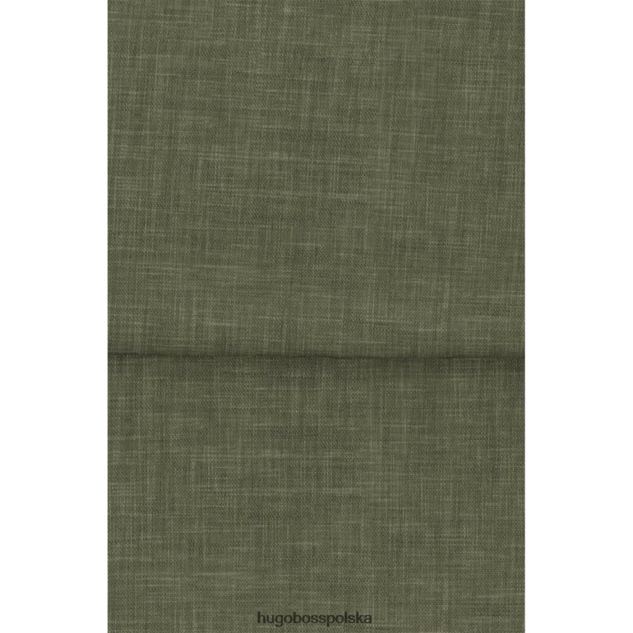 Hugo Boss sukienka c drag 50453785 biała biały/ciemnozielony R0X0H6786