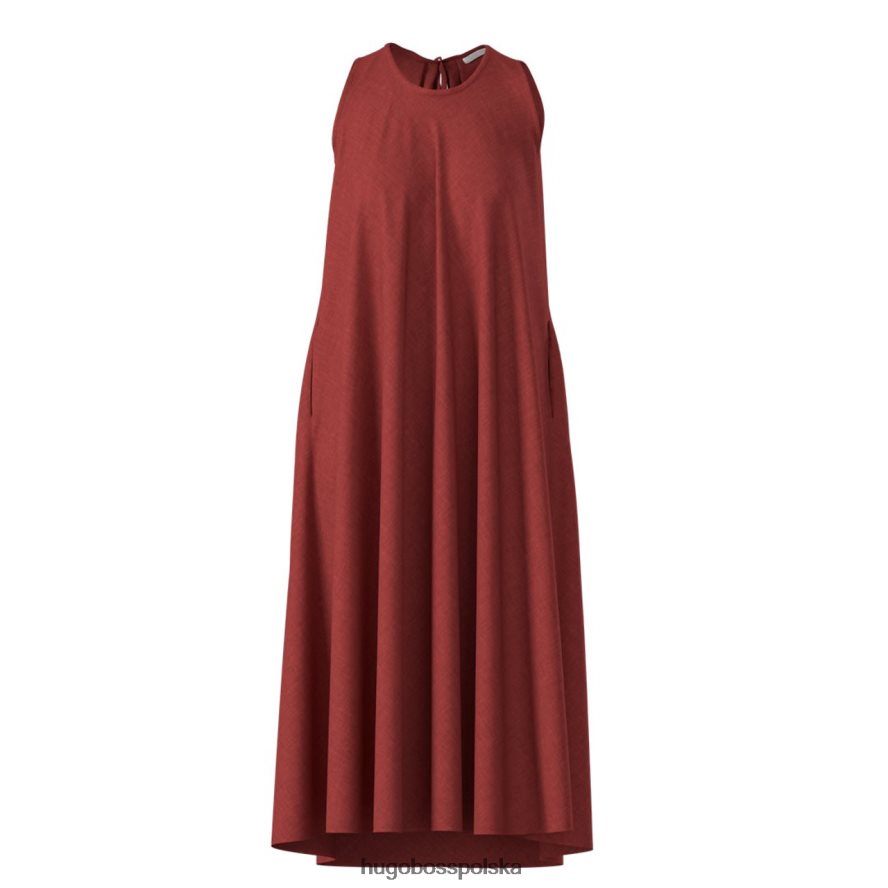 Hugo Boss sukienka c dras 50447730 czerwona czerwony R0X0H6748
