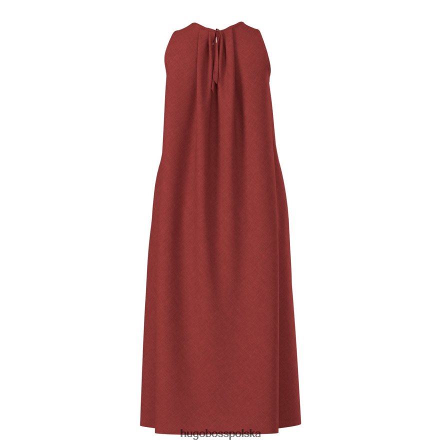Hugo Boss sukienka c dras 50447730 czerwona czerwony R0X0H6748
