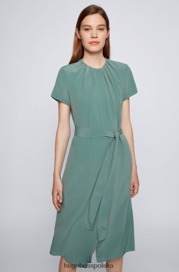Hugo Boss sukienka dibanora3 50453457 pastelowozielona pastelowozielony R0X0H6787