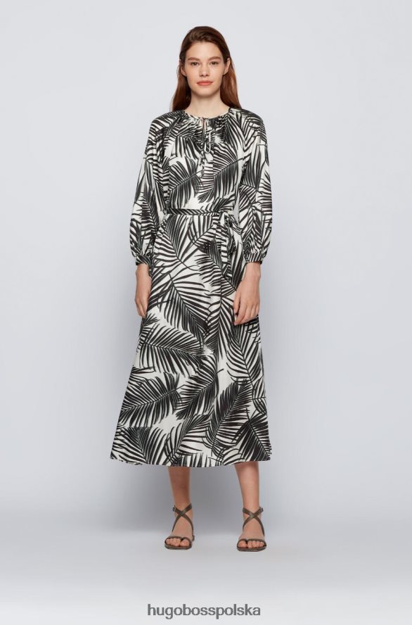 Hugo Boss sukienka dilinara 50454039 otwarta otwarty R0X0H6790