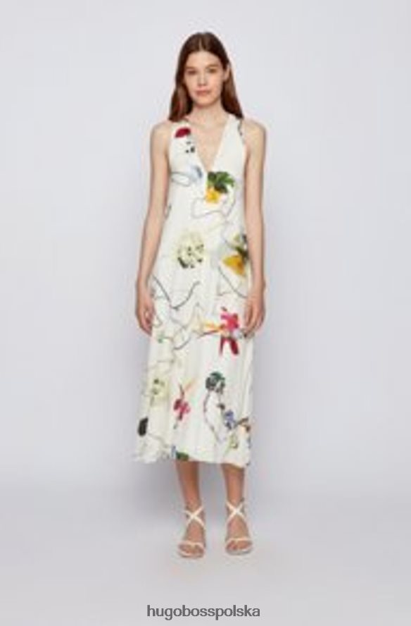 Hugo Boss sukienka disara2 50460356 otwarta otwarty R0X0H6788