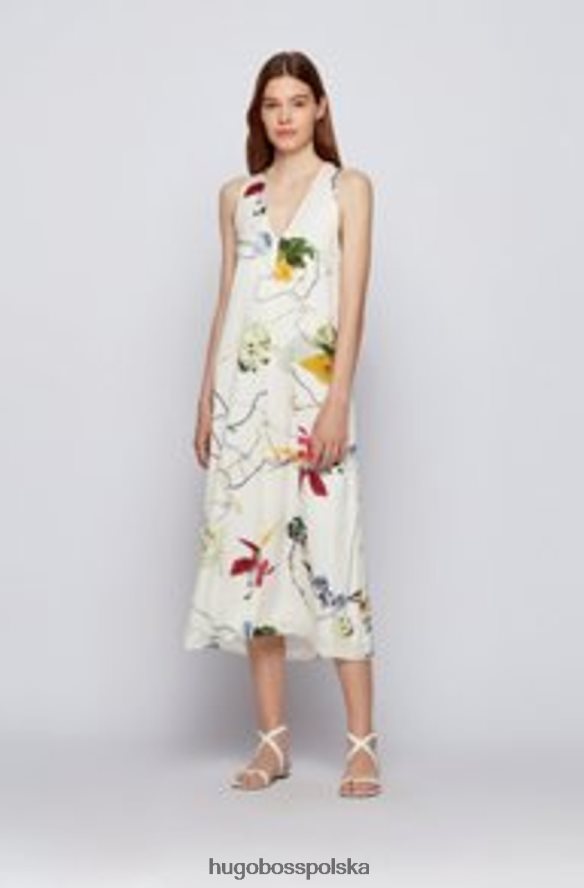 Hugo Boss sukienka disara2 50460356 otwarta otwarty R0X0H6788