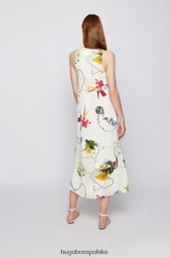 Hugo Boss sukienka disara2 50460356 otwarta otwarty R0X0H6788