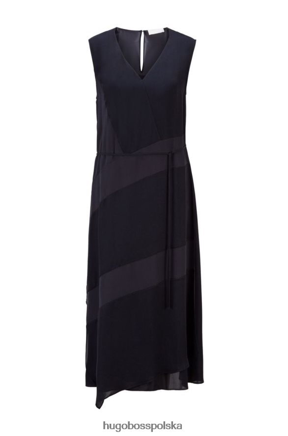 Hugo Boss sukienka dopiquy 50447618 niebieska niebieski R0X0H6809