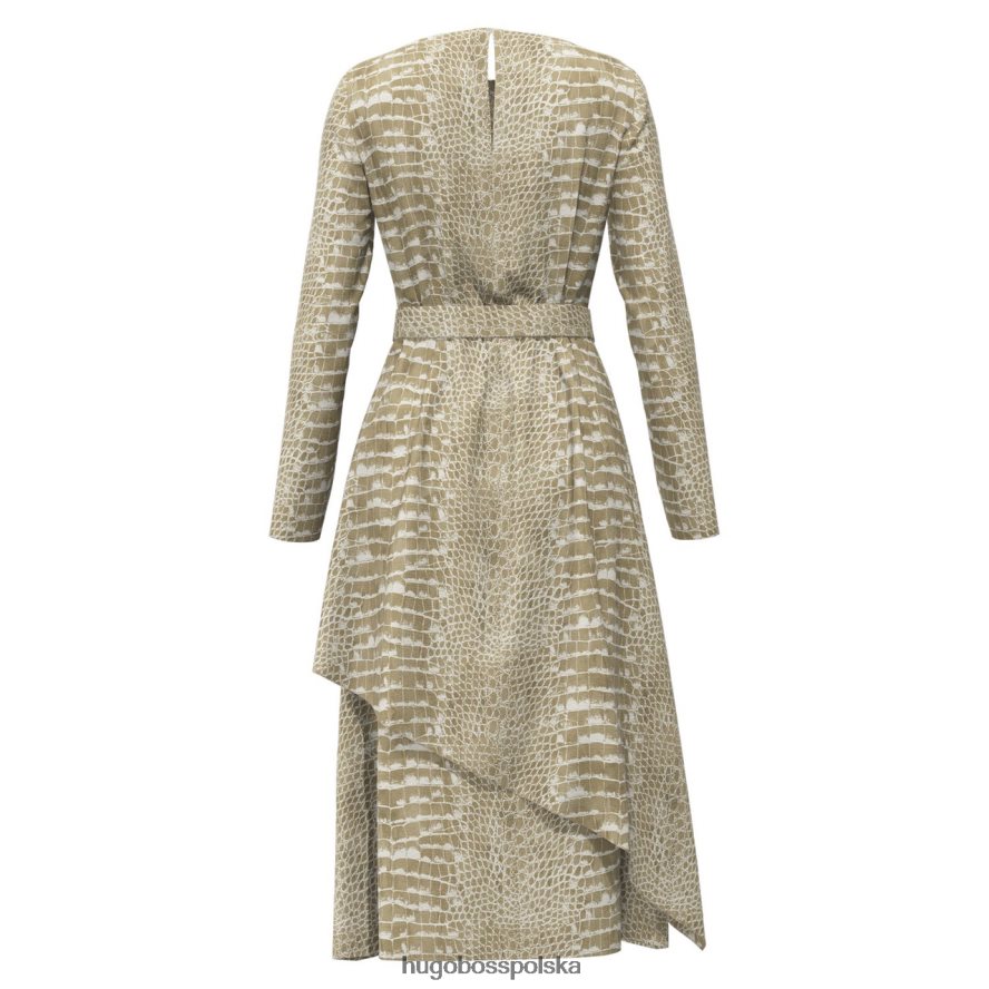 Hugo Boss sukienka driella 50443924 wzór otwarty wzór otwarty R0X0H6816