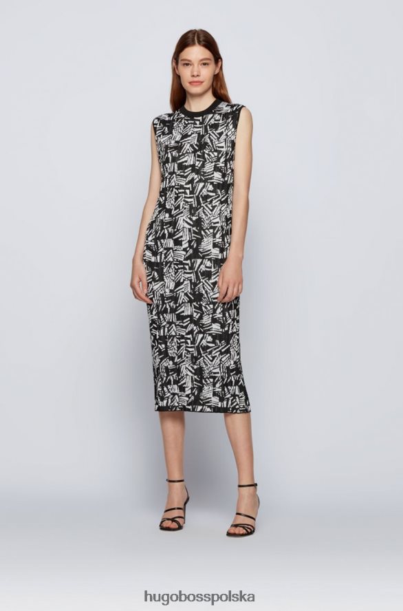 Hugo Boss sukienka dzianinowa feyre 50448992 otwarta otwarty R0X0H6791