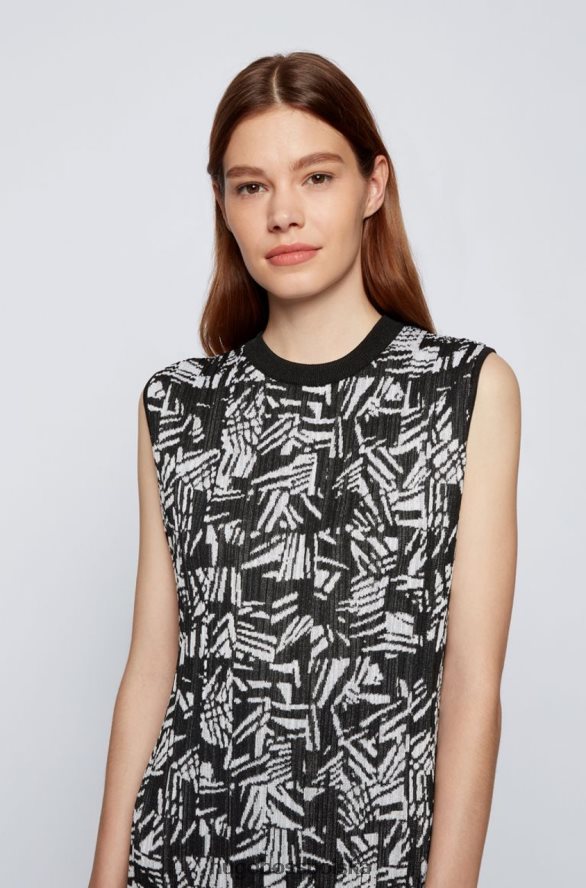 Hugo Boss sukienka dzianinowa feyre 50448992 otwarta otwarty R0X0H6791