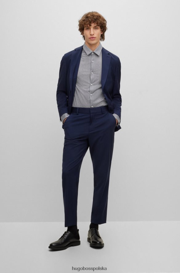 Hugo Boss czarne buty derby hugo ze skóry gruboziarnistej z detalami z logo czarny R0X0H64648