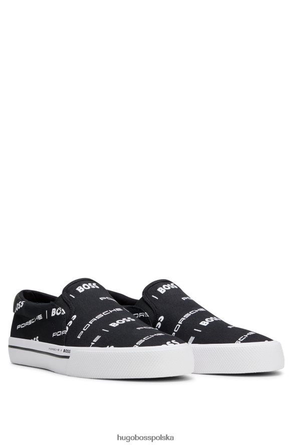 Hugo Boss Wsuwane buty sportowe porsche x z bawełnianego płótna czarny R0X0H64906