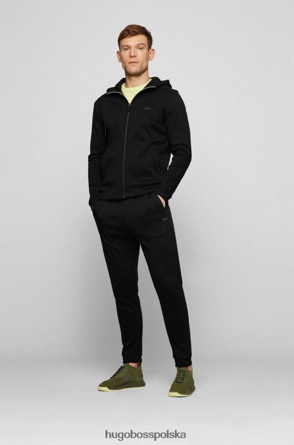 Hugo Boss tenisówki tytanowe 50470596 czarne czarny/zielony/naturalny/jasnoszary/jasnoniebieski R0X0H6659