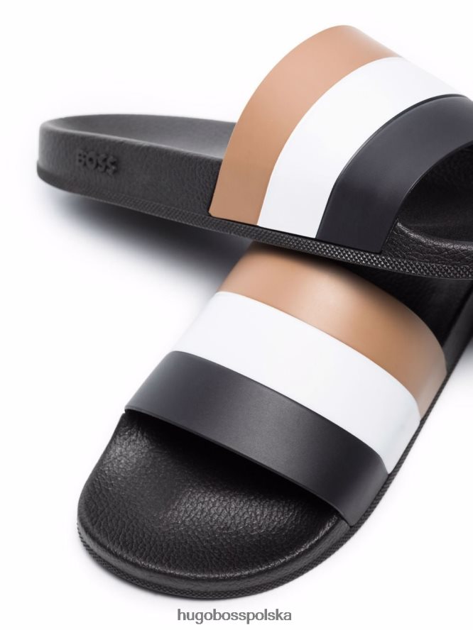 Hugo Boss wnęka na zjeżdżalnie 50465515 brązowa brązowy/czarny/biały R0X0H6664