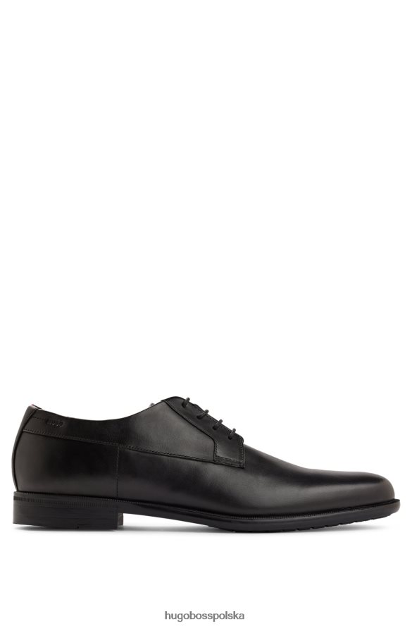 Hugo Boss Buty Hugo Derby z polerowanej skóry z logo emed czarny R0X0H64842