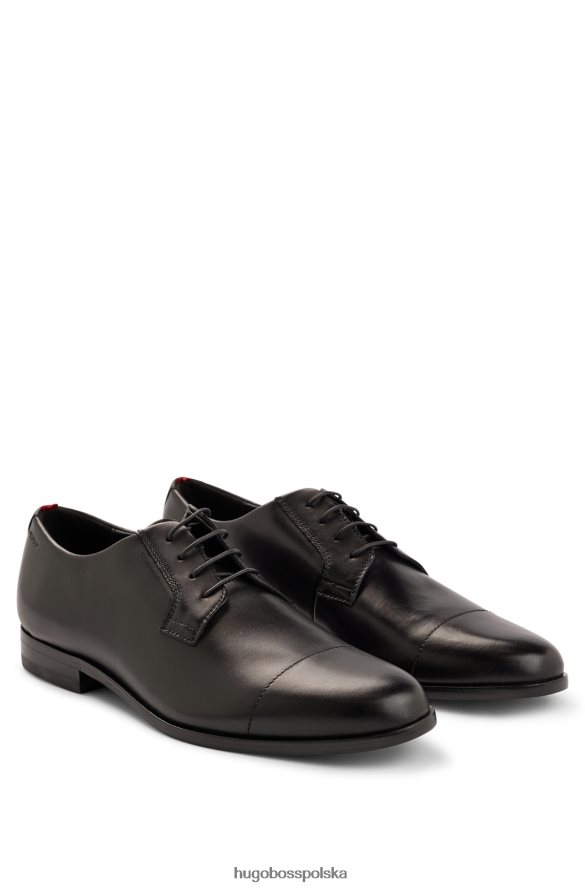 Hugo Boss Buty derby z polerowanej skóry z detalami typu cap-toe, hugo czarne czarny R0X0H64892