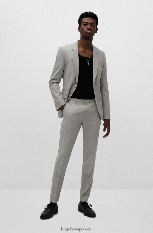 Hugo Boss Hugo, czarne, sznurowane buty derby z drukowanej skóry czarny R0X0H64915