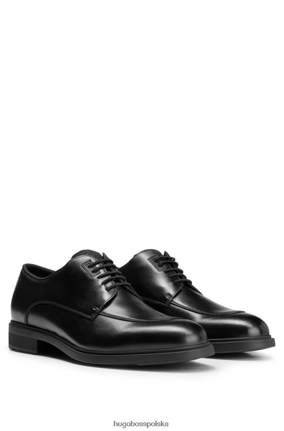 Hugo Boss buty derby z garbowanej skóry z przytulną podszewką w kolorze czarnym hugo czarny R0X0H64676