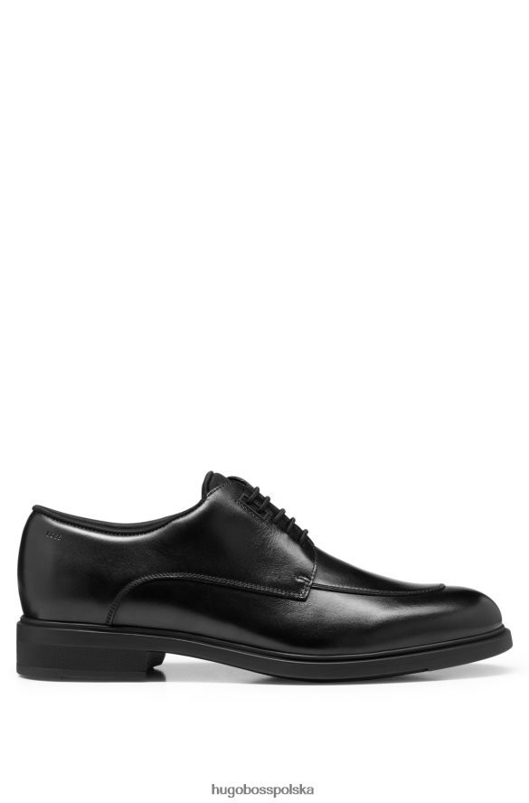 Hugo Boss buty derby z garbowanej skóry z przytulną podszewką w kolorze czarnym hugo czarny R0X0H64676