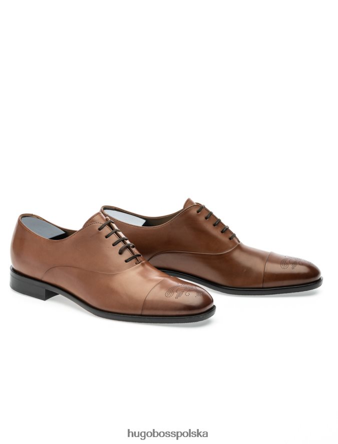 Hugo Boss buty stanford oxf -50403085 medbrown średniobrązowy R0X0H6687
