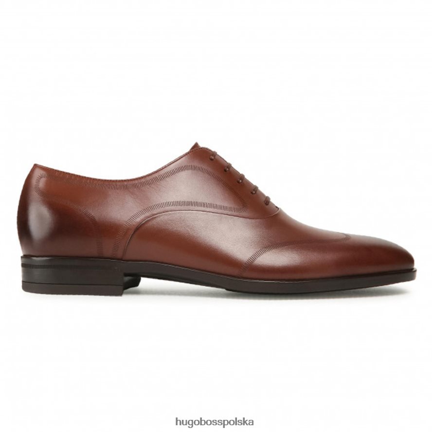 Hugo Boss sznurowane kensington oxford 50452192 brązowe brązowy/granatowy R0X0H6676