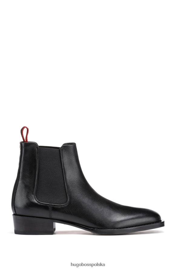 Hugo Boss Buty chelsea ze skóry nappa z elastycznymi panelami hugo czarne czarny R0X0H64979