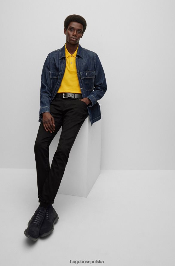 Hugo Boss Półbuty z zamszu z logo emed czarny R0X0H64697