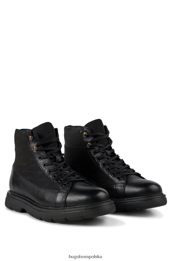 Hugo Boss Sznurowane buty porsche x z różnych materiałów czarny R0X0H64976